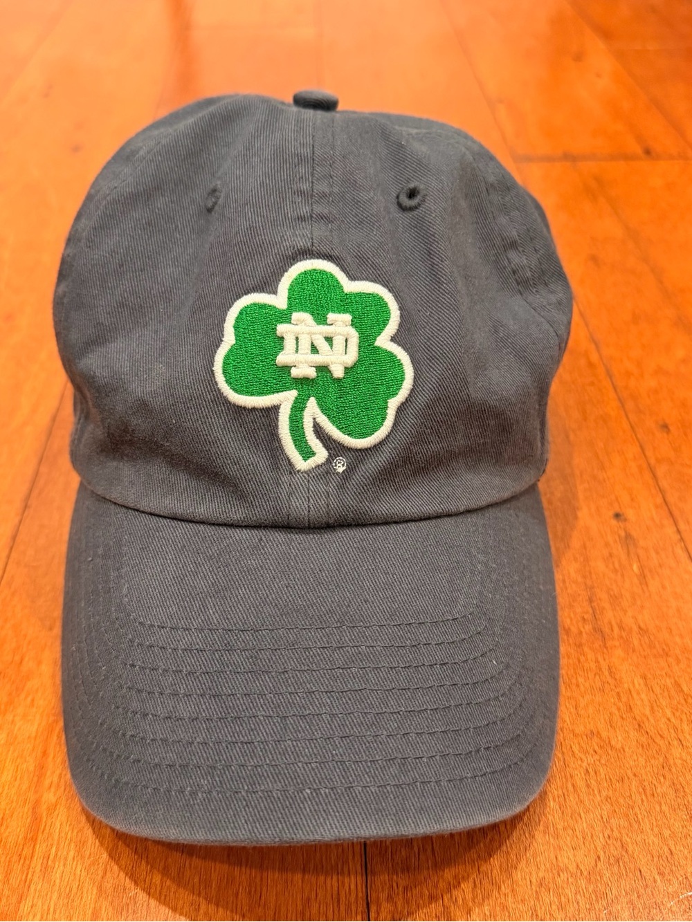 47 Brand Navy Cap with Green Shamrock Patch